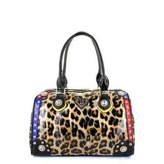 LANY Leopard Glam Boston Bag