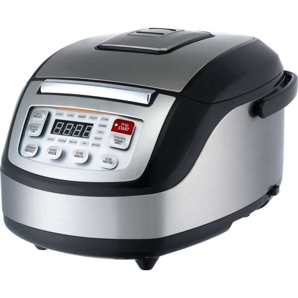 Kalorik White Multifunction Digital Rice Cooker with Retractable Power Cord