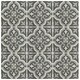 SomerTile 7.75 x 7.75-inch Cavado Black Ceramic Floor and Wall Tile (Case of 25)