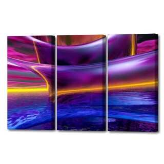 Menaul Fine Art's 'Purple Waves Triptych' by Scott J. Menaul