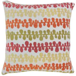 Qwara Geometric 18 inch Down and Feather Fillled Throw Pillow