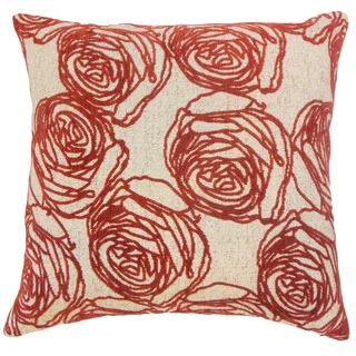 Halen Floral 18 inch Down and Feather Filled Throw Pillow