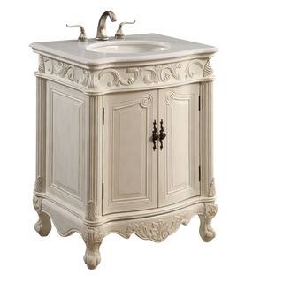 Elegant Lighting Antique White 2 Door Vanity Cabinet