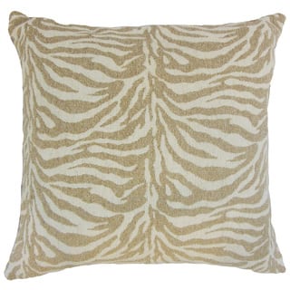 Ksenia Zebra Print Down and Feather Filled 18-inch Throw Pillow