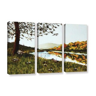 Link to ArtWall Sylvia Shirilla's River Scene, 3 Piece Gallery Wrapped Canvas Set - Multi Similar Items in Canvas Art
