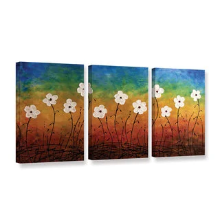 Carmen Guedez's California Morning Poppies, 3 Piece Gallery Wrapped Canvas Set