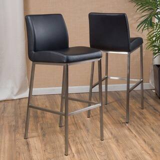 Vasos Bonded Leather Barstool (Set of 2) by Christopher Knight Home