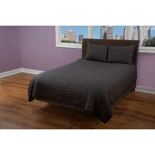 Rizzy Home Urban Black Solid Quilt