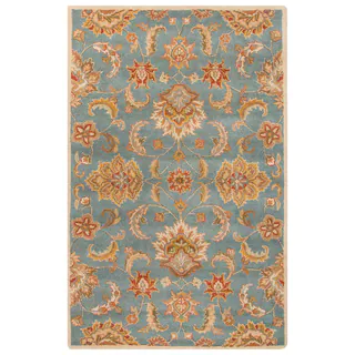 Coventry Handmade Floral Blue/ Multicolor Area Rug (4' X 8')