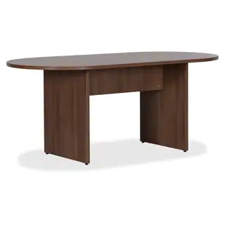 Lorell Essentials Series Walnut Oval Conference Table