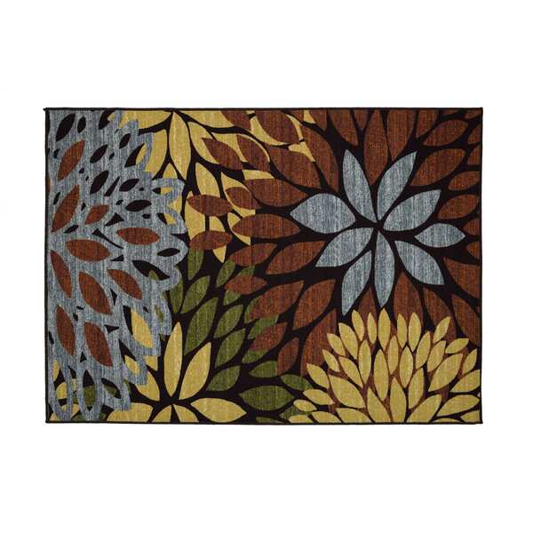 Cleopatra Floral Area Rug - 5' x 7'