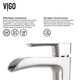 VIGO Titanium Glass Vessel Bathroom Sink Set With Niko Vessel Faucet - Thumbnail 9