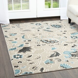 Home Dynamix Oxford Collection Beige (7'10 x 10'2) Machine Made Polypropylene Area Rug
