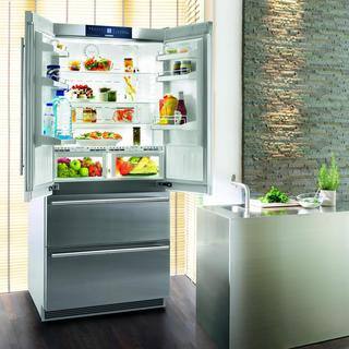 Liebherr CBS 2062 Premium NoFrost 36 Inch Freestanding or Semi Built-in French Door Refrigerator/Freezer, Ice Maker, BioFresh