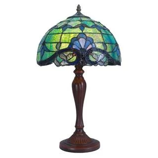 River of Goods 20.5-inch Tiffany Style Stained Glass Allistar Table Lamp