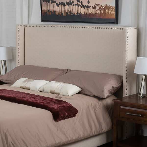 Amory Honeycomb King/California King Wingback Fabric Headboard by Christopher Knight Home