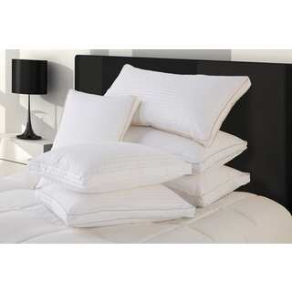 Fusion Ultra Cotton Firm King-sized White Down Pillow with Protector (Set of 2)
