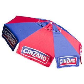 8ft Cinzano Deluxe Beach and Patio Umbrella with Storage Bag