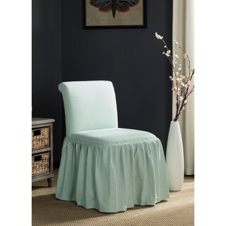 Safavieh Ivy Robins Egg Blue Linen Blend Vanity Chair