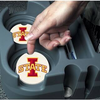 Iowa State Cyclones Absorbent Stone Car Coaster (Set of 2)