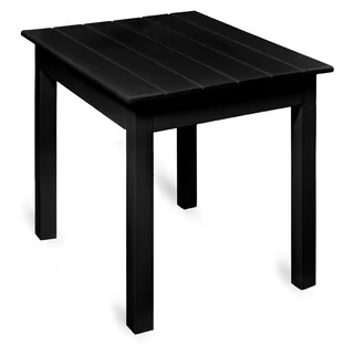 Traditional Wood Side Table - Black