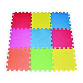 9-Piece Foam Floor Puzzle Mat for Kids