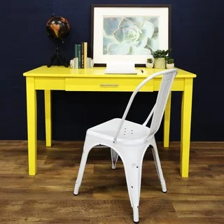 48" Wood Writing Desk - Yellow