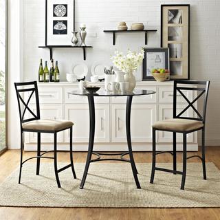 Dorel Living Valerie 3-piece Counter Height Dining Set