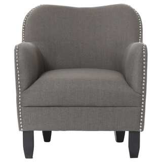 Robertson Upholstered Dark Grey Arm Chair