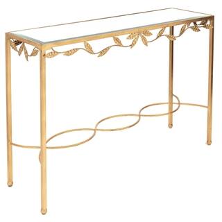 Safavieh Couture High Line Collection Lenore Gold Leaf Console Table