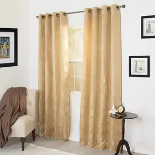 Windsor Home Cassia Jacquard 84-inch Curtain Panel Pair
