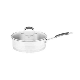 Prime Cook Stainless Steel 3.5-quart Saute Pan with Glass Lid