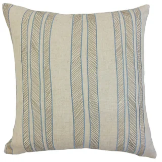 Drum Stripes 18-inch Down and Feather Filled Throw Pillows
