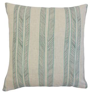 Drum Stripes 18-inch Down and Feather Filled Throw Pillows