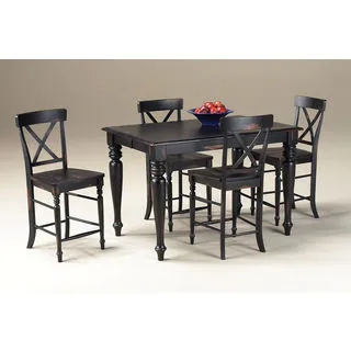 Roanoke Black Hand Rubbed 36 to 54-inch Adjustable Gathering Table