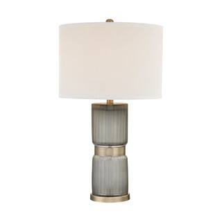 Elk Lighting Cotillion 1-light Grey and Antique Brass Table Lamp