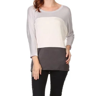 MOA Collection Women's Color-block Knit Top