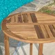 Coronado Outdoor Round Acacia Wood Accent Table by Christopher Knight Home