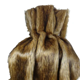Plutus Faux Fur Mountain Coyote Handmade Blanket