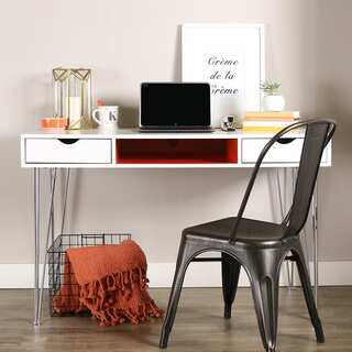 48-inch Color Accent Desk - Orange