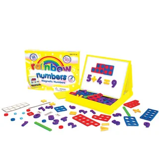 Junior Learning Rainbow Numbers Magnetic Numbers & Built-in Magnetic Board