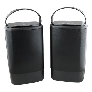 Denali Audio Large Wireless Stereo Bluetooth Pairing Speakers With Handle