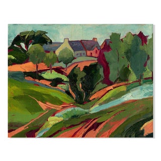 Gallery Direct Maxine Shore A Walking in the Country Print on Birchwood Wall Art