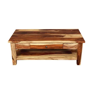 Porter Taos Sustainable Sheesham Coffee Table with Storage Drawer (India)