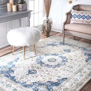 nuLOOM Traditional Persian Blue Area Rug (6'7 x 9')