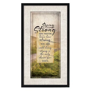 Dexsa Simple Expressions Being Strong Framed Plaque
