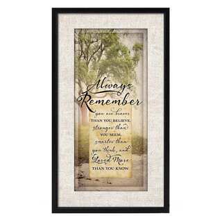 Dexsa Simple Expressions Always Remember Framed Plaque