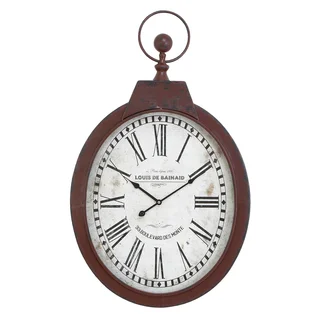 Oval Industrial Clock
