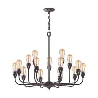 Elk Vernon 15-light LED Chandelier in Oil Rubbed Bronze