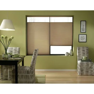 First Rate Blinds Antique Linen Cordless Top Down Bottom Up 40 to 40.5-inch Wide Cellular Shades